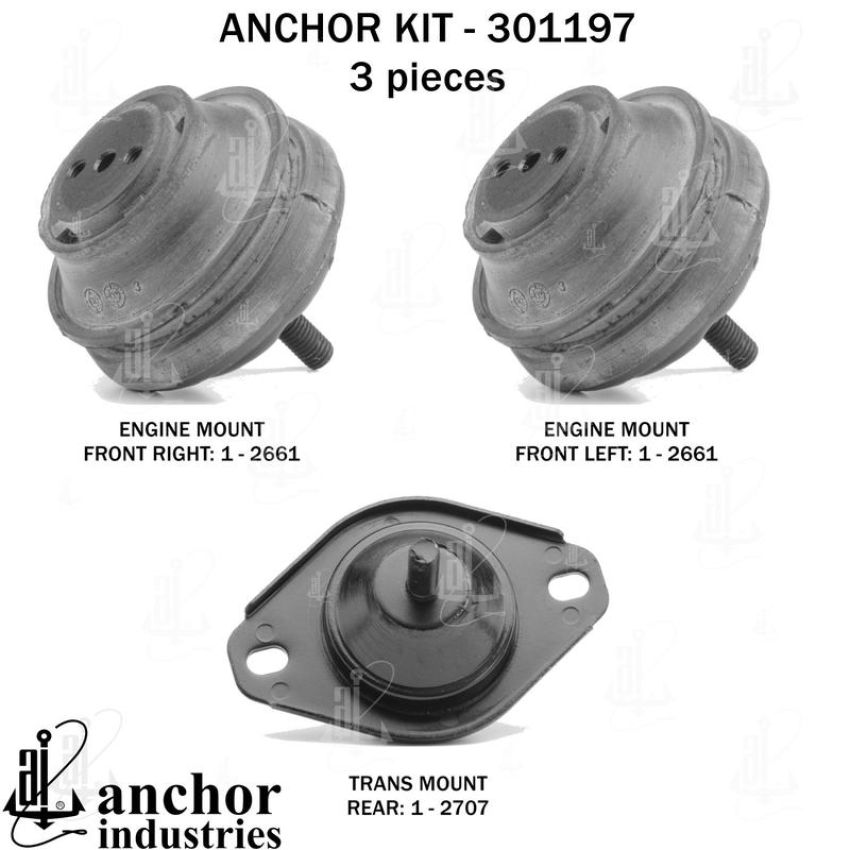 ANCHOR MOUNTS 301197 ENGINE MNT KIT