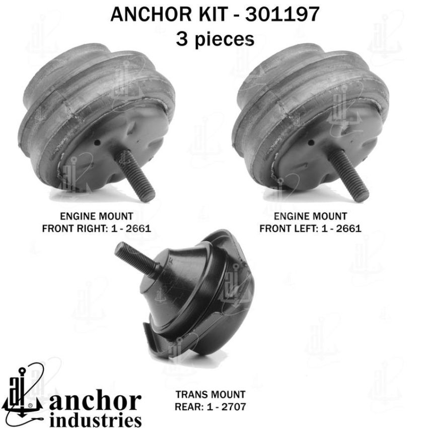 ANCHOR MOUNTS 301197 ENGINE MNT KIT