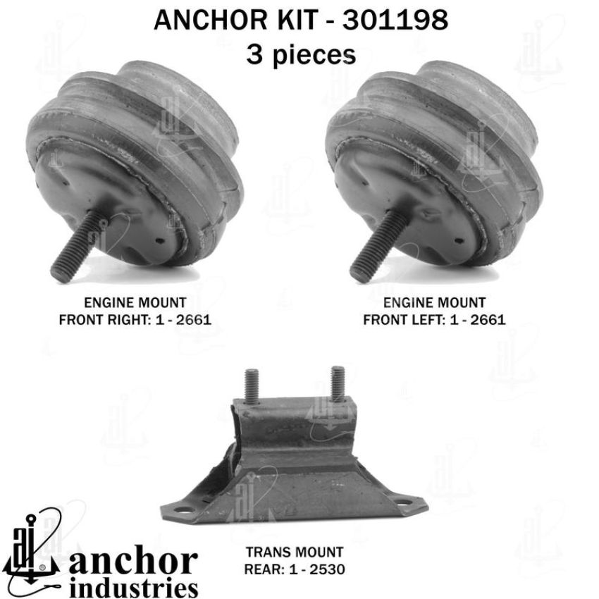 ANCHOR MOUNTS 301198 ENGINE MNT KIT