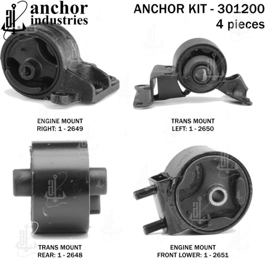 ANCHOR MOUNTS 301200 ENGINE MNT KIT
