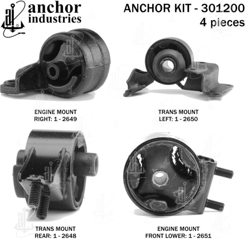 ANCHOR MOUNTS 301200 ENGINE MNT KIT