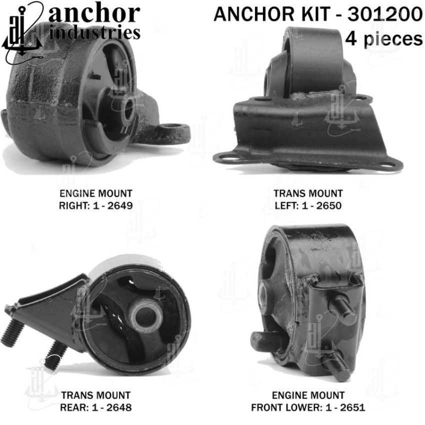 ANCHOR MOUNTS 301200 ENGINE MNT KIT