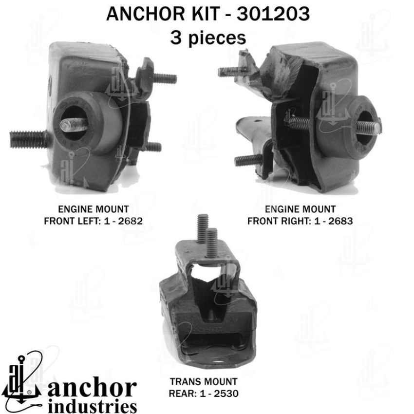 ANCHOR MOUNTS 301203 ENGINE MNT KIT