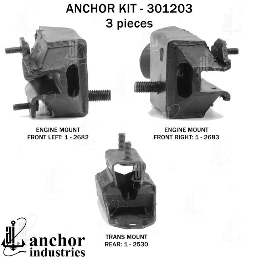 ANCHOR MOUNTS 301203 ENGINE MNT KIT