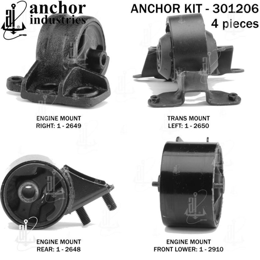 ANCHOR MOUNTS 301206 ENGINE MNT KIT