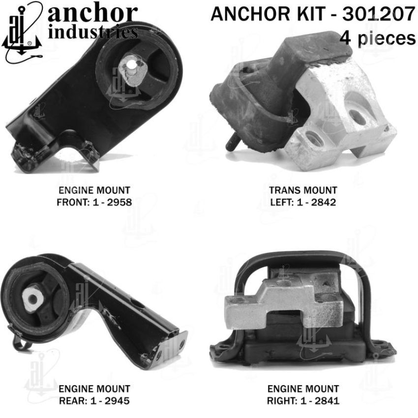ANCHOR MOUNTS 301207 ENGINE MNT KIT