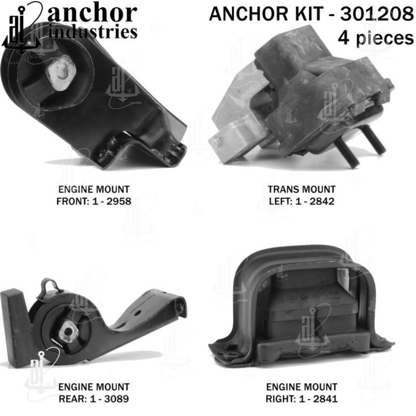 ANCHOR MOUNTS 301208 ENGINE MNT KIT