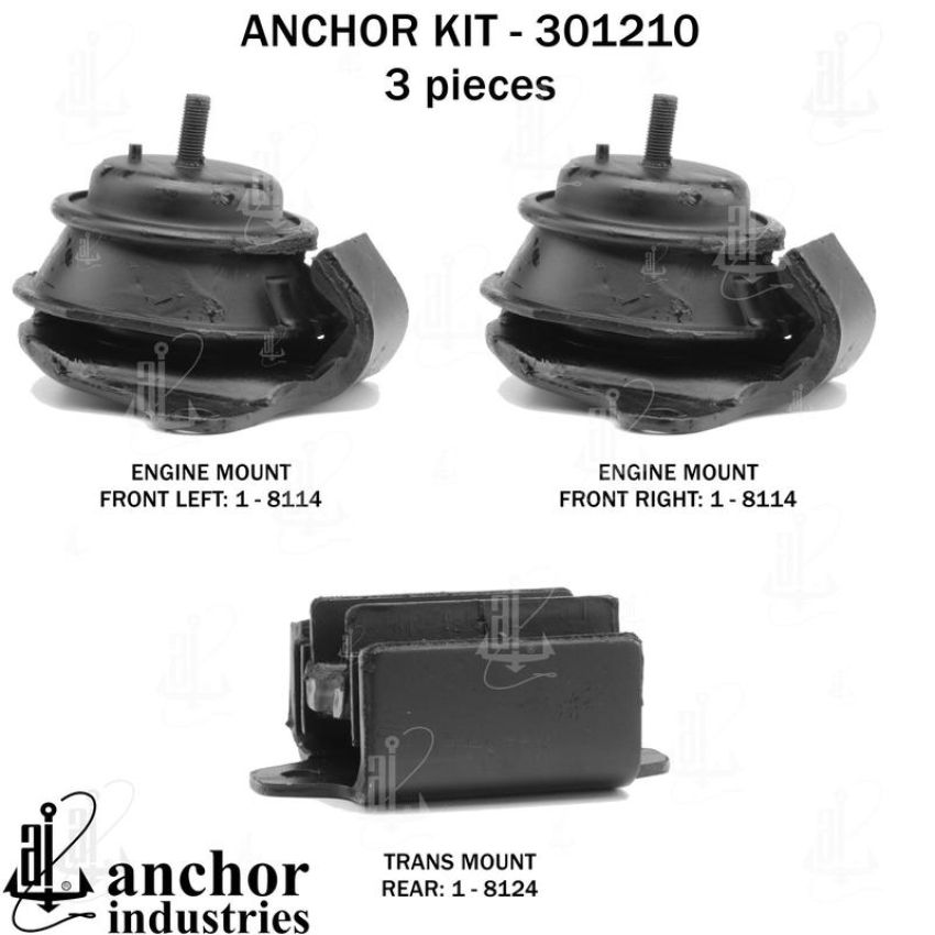 ANCHOR MOUNTS 301210 ENGINE MNT KIT