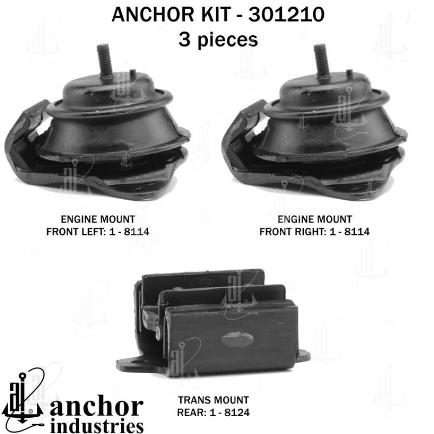 ANCHOR MOUNTS 301210 ENGINE MNT KIT