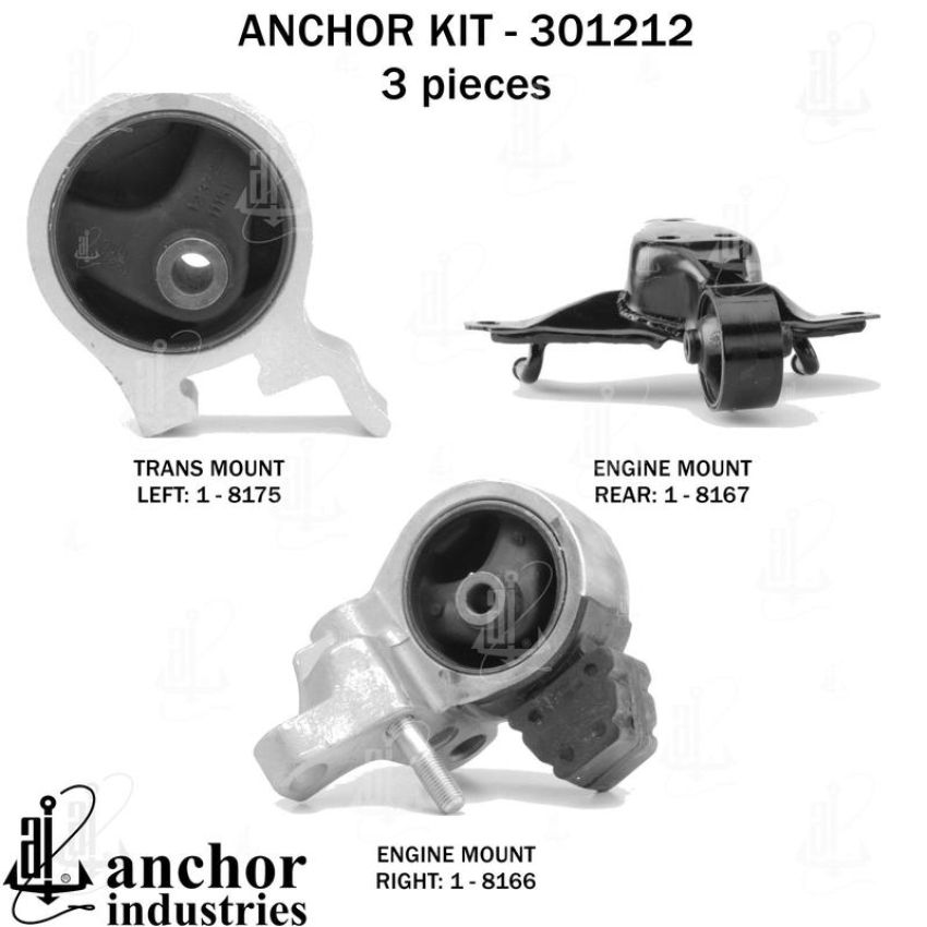 ANCHOR MOUNTS 301212 ENGINE MNT KIT