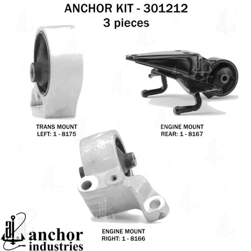 ANCHOR MOUNTS 301212 ENGINE MNT KIT