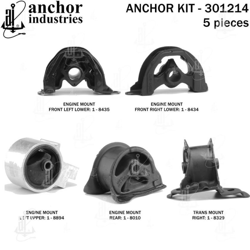 ANCHOR MOUNTS 301214 ENGINE MNT KIT