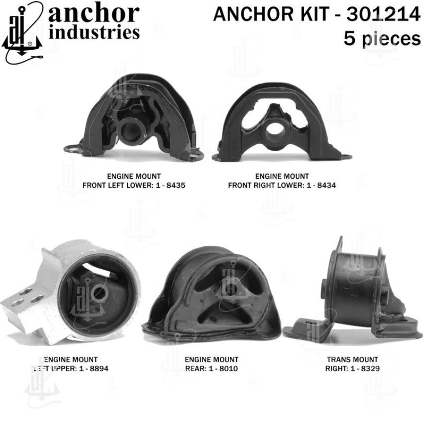 ANCHOR MOUNTS 301214 ENGINE MNT KIT