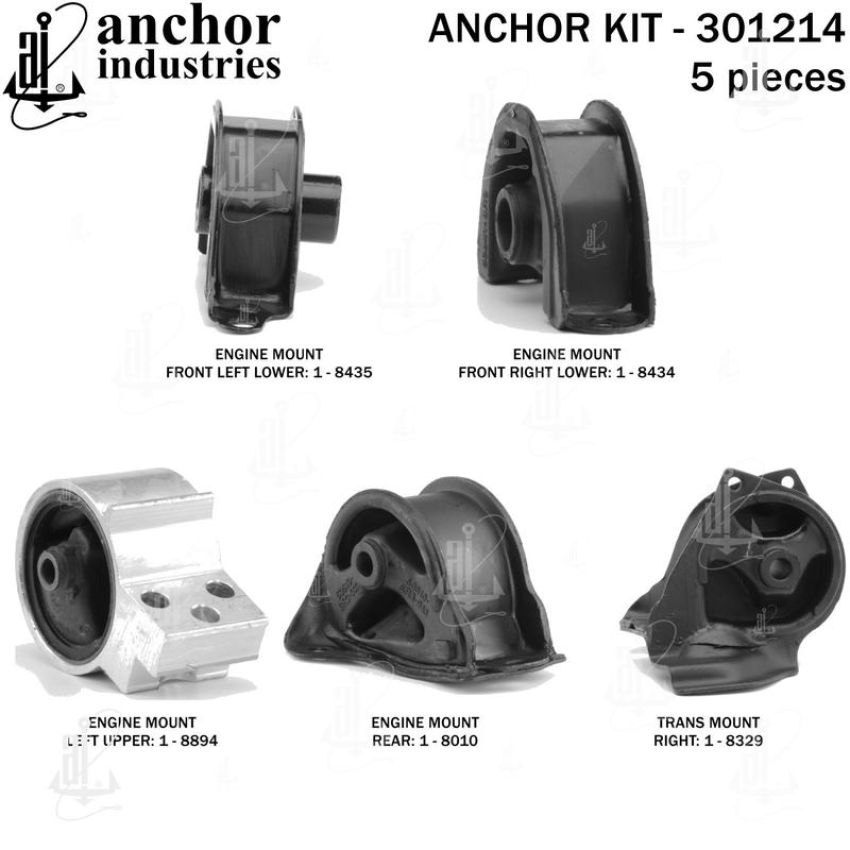 ANCHOR MOUNTS 301214 ENGINE MNT KIT