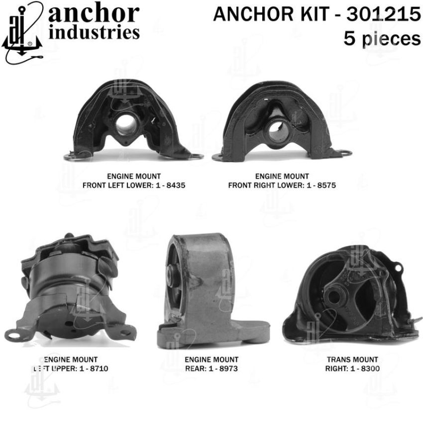ANCHOR MOUNTS 301215 ENGINE MNT KIT