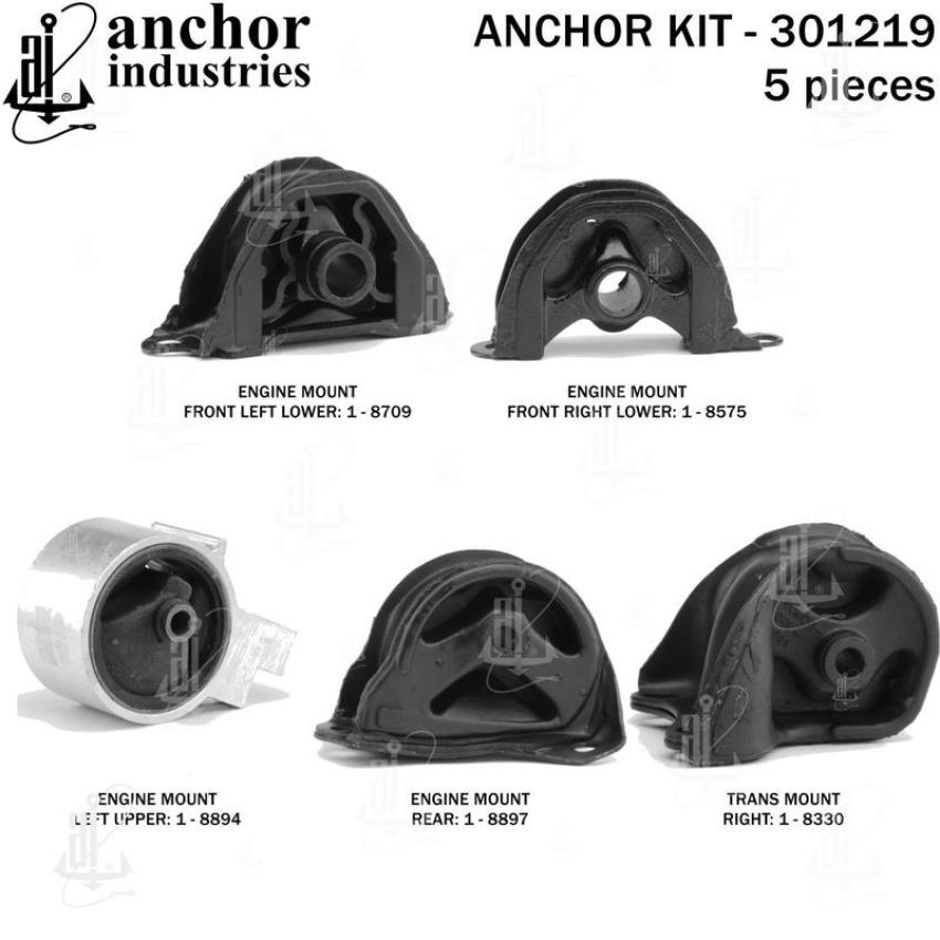 ANCHOR MOUNTS 301219 ENGINE MNT KIT