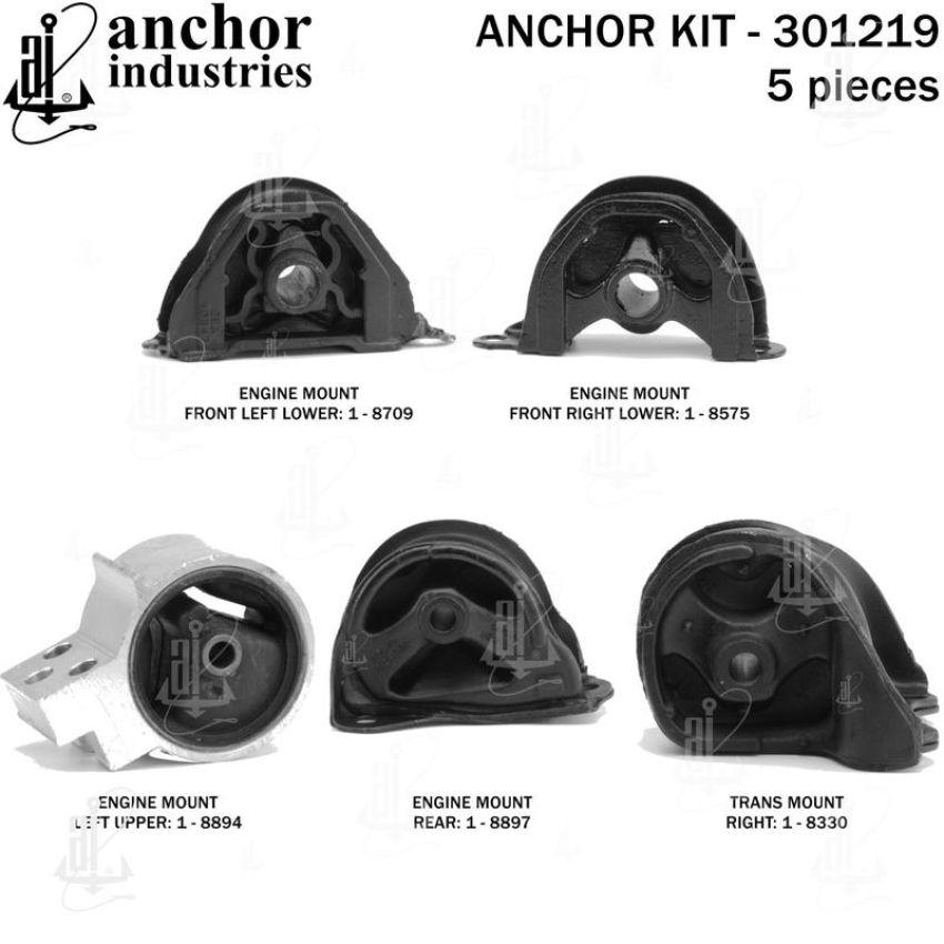 ANCHOR MOUNTS 301219 ENGINE MNT KIT
