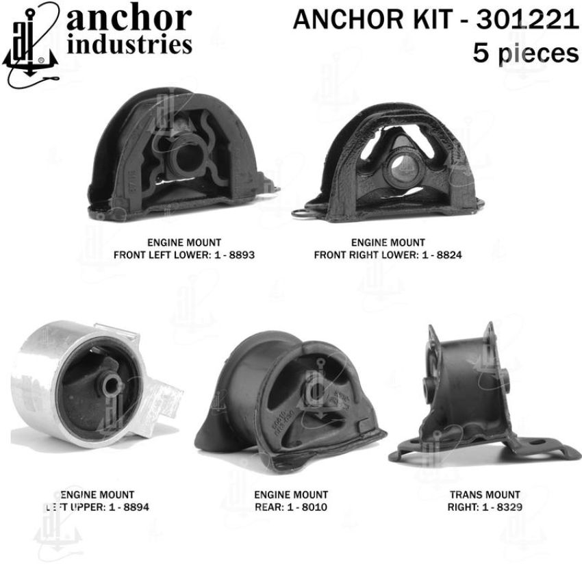 ANCHOR MOUNTS 301221 ENGINE MNT KIT