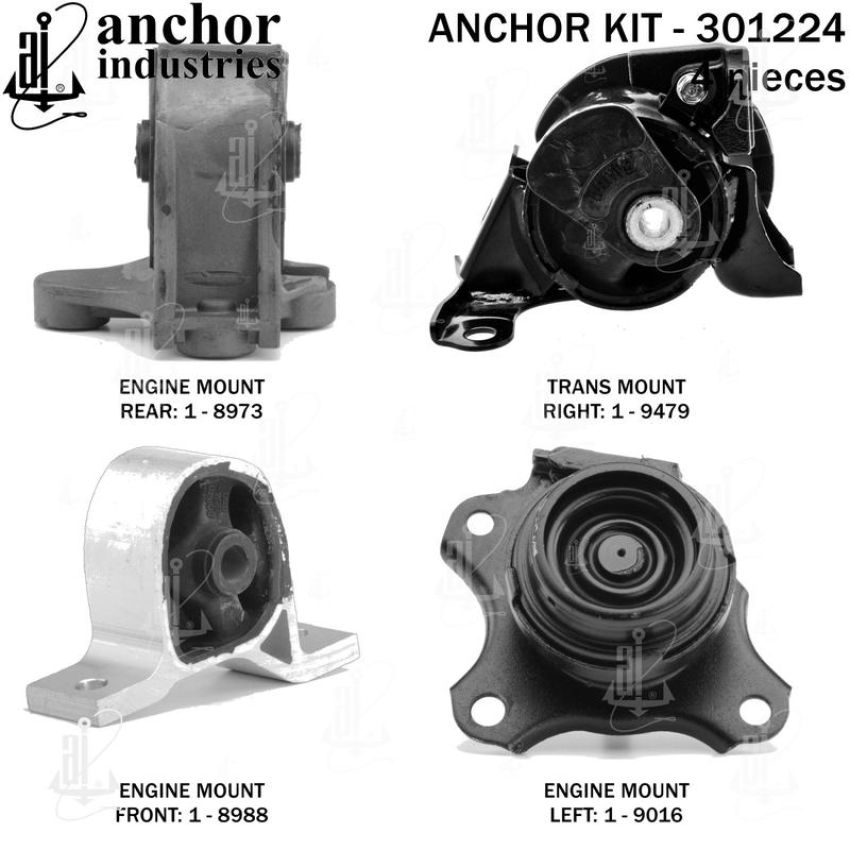 ANCHOR MOUNTS 301224 ENGINE MNT KIT
