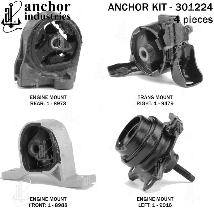 ANCHOR MOUNTS 301224 ENGINE MNT KIT