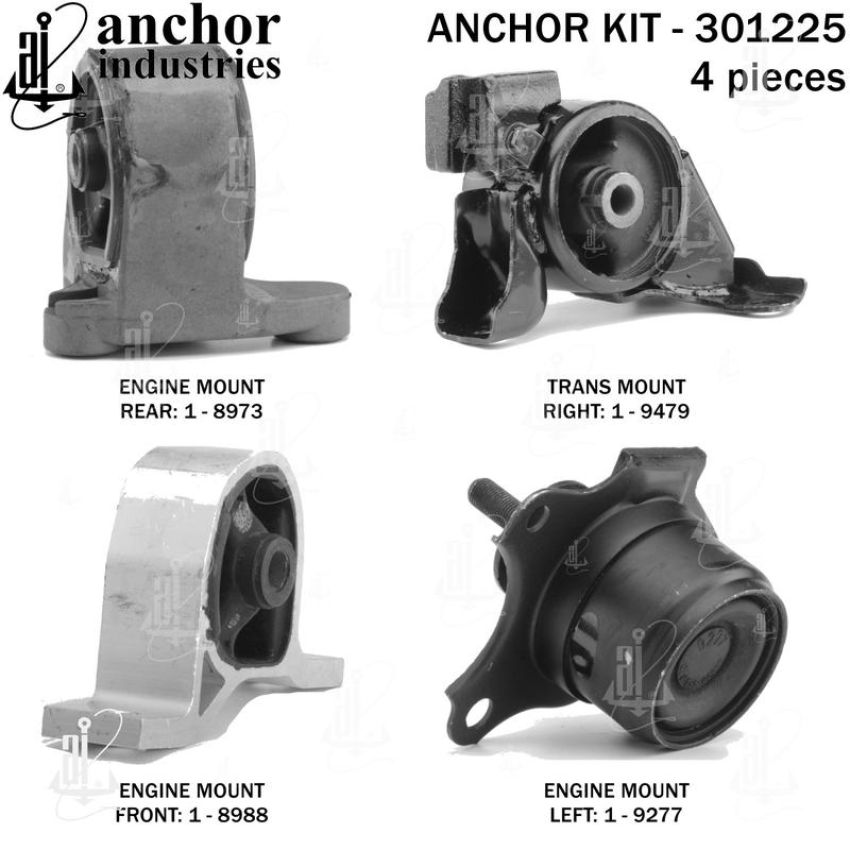 ANCHOR MOUNTS 301225 ENGINE MNT KIT