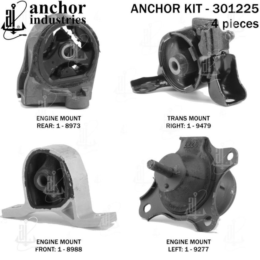 ANCHOR MOUNTS 301225 ENGINE MNT KIT