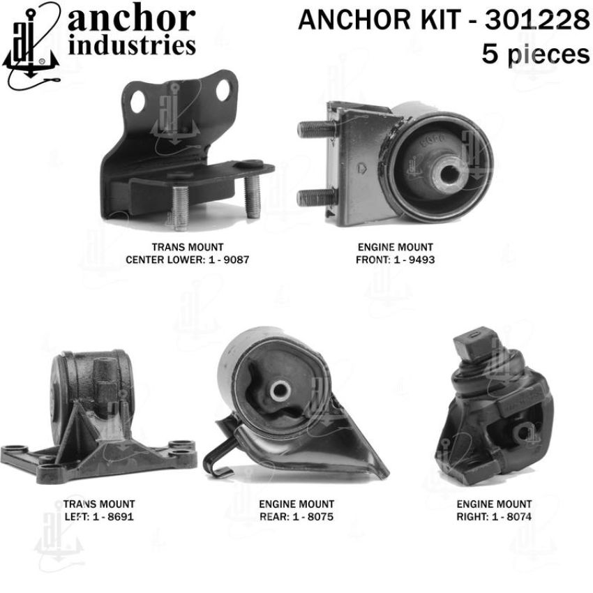 ANCHOR MOUNTS 301228 ENGINE MNT KIT