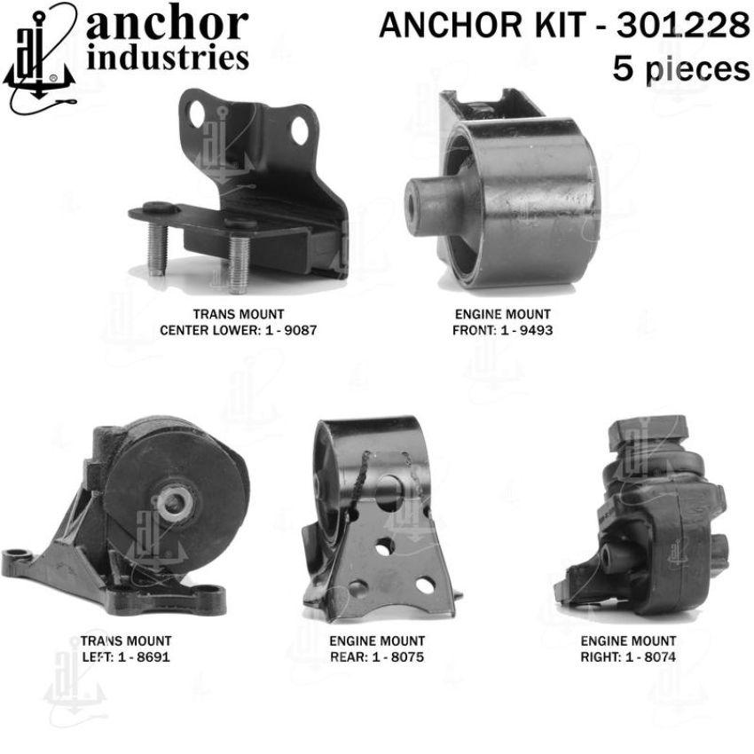 ANCHOR MOUNTS 301228 ENGINE MNT KIT