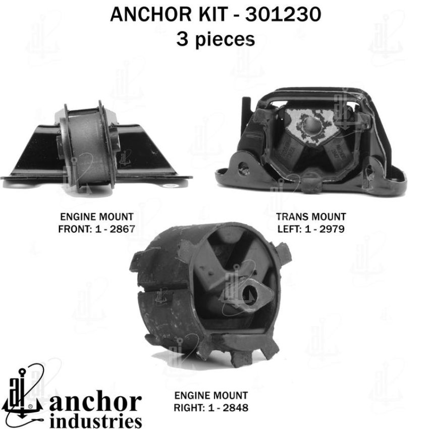 ANCHOR MOUNTS 301230 ENGINE MNT KIT