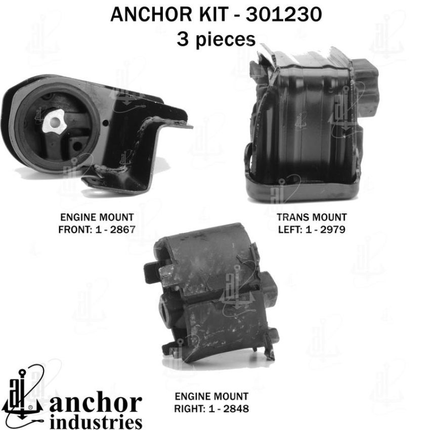 ANCHOR MOUNTS 301230 ENGINE MNT KIT