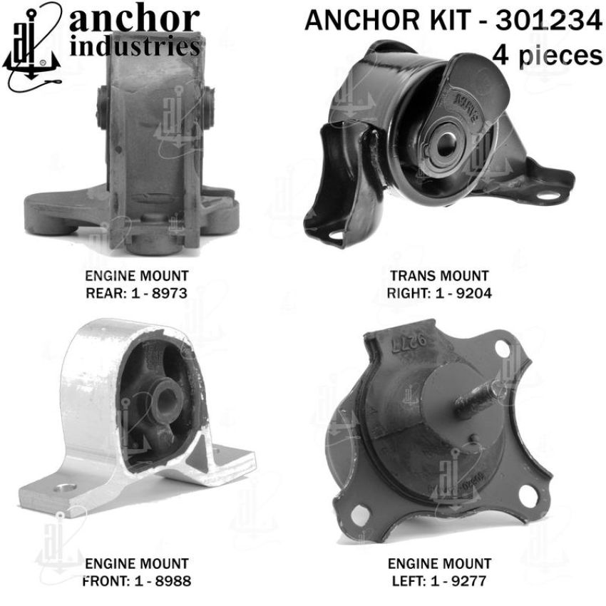 ANCHOR MOUNTS 301234 ENGINE MNT KIT