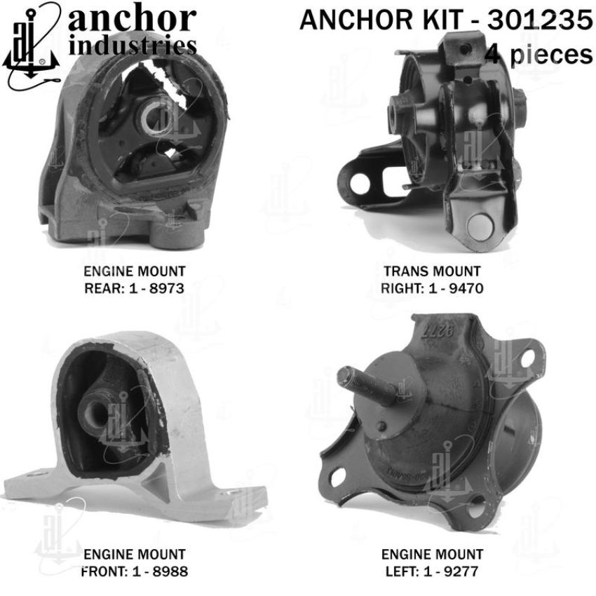 ANCHOR MOUNTS 301235 ENGINE MNT KIT
