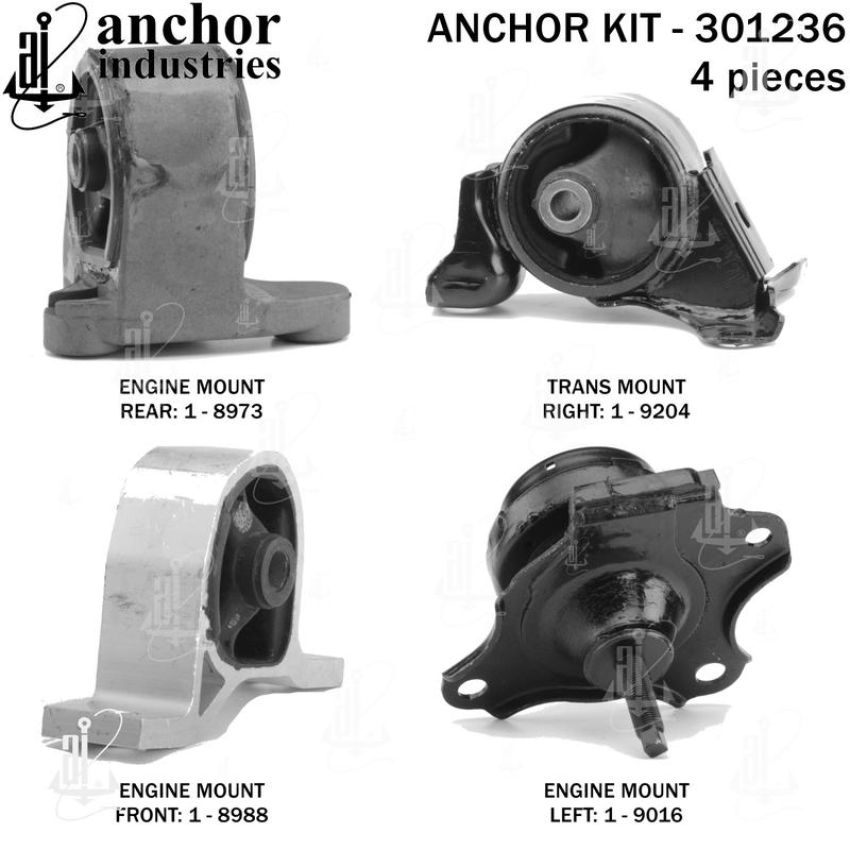 ANCHOR MOUNTS 301236 ENGINE MNT KIT