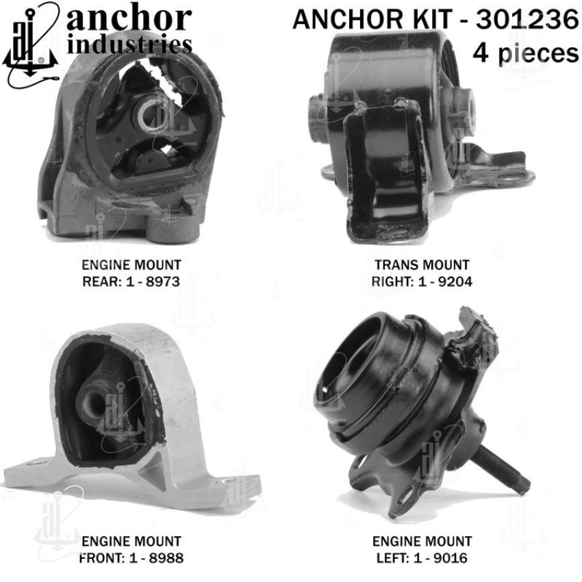 ANCHOR MOUNTS 301236 ENGINE MNT KIT