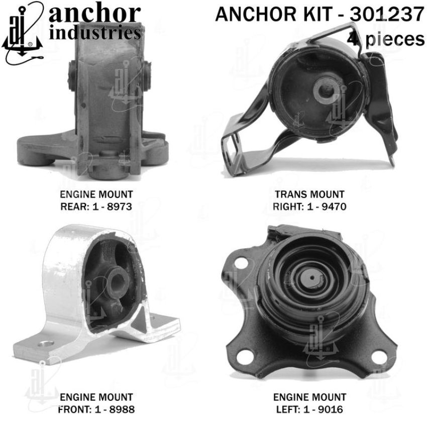 ANCHOR MOUNTS 301237 ENGINE MNT KIT