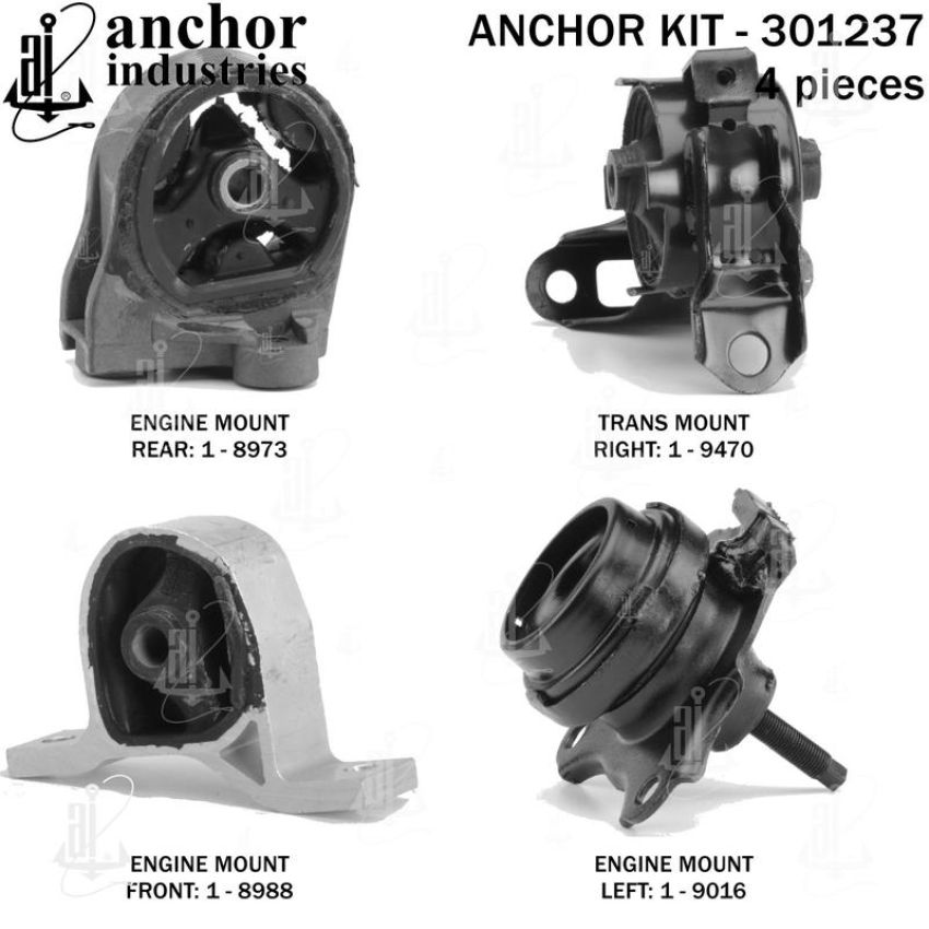 ANCHOR MOUNTS 301237 ENGINE MNT KIT