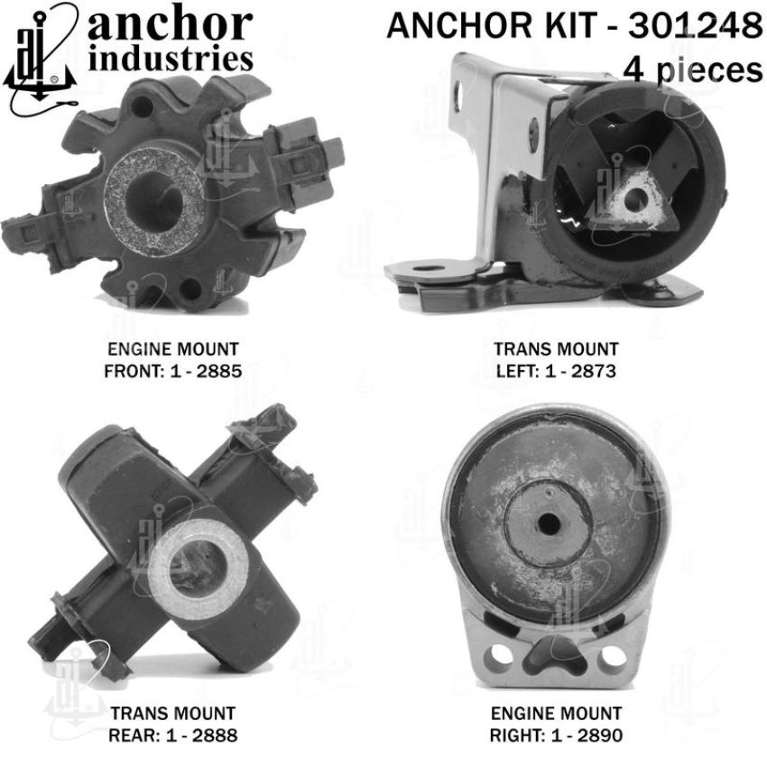 ANCHOR MOUNTS 301248 ENGINE MNT KIT