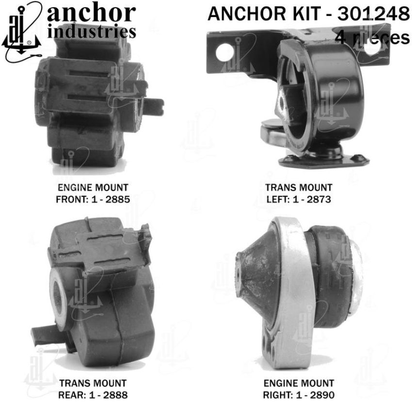 ANCHOR MOUNTS 301248 ENGINE MNT KIT