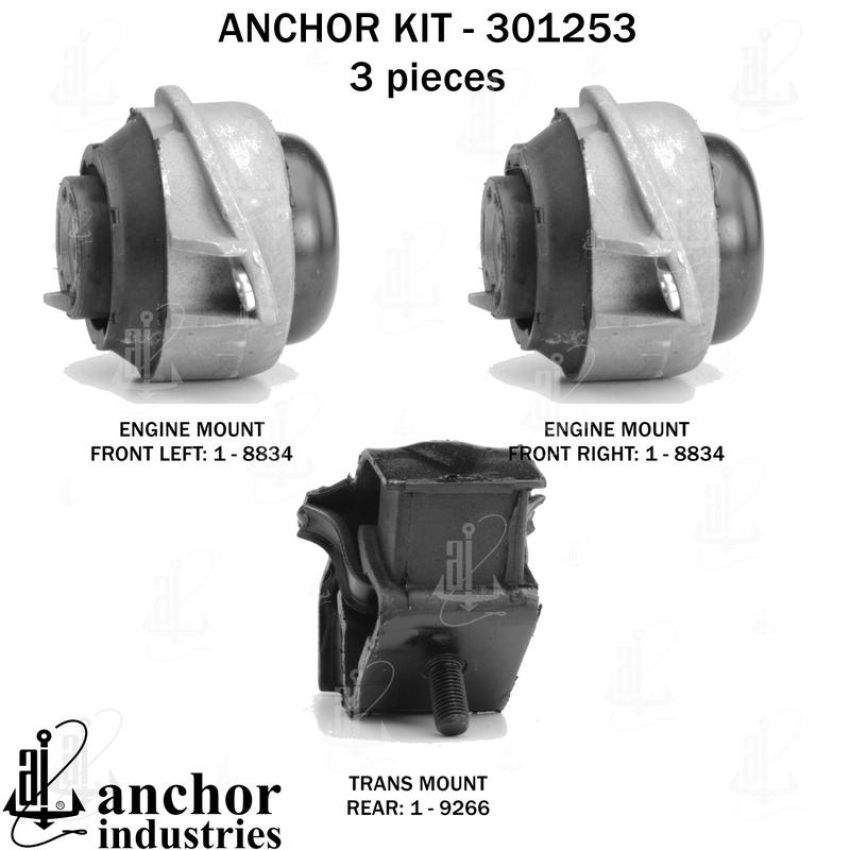 ANCHOR MOUNTS 301253 ENGINE MNT KIT