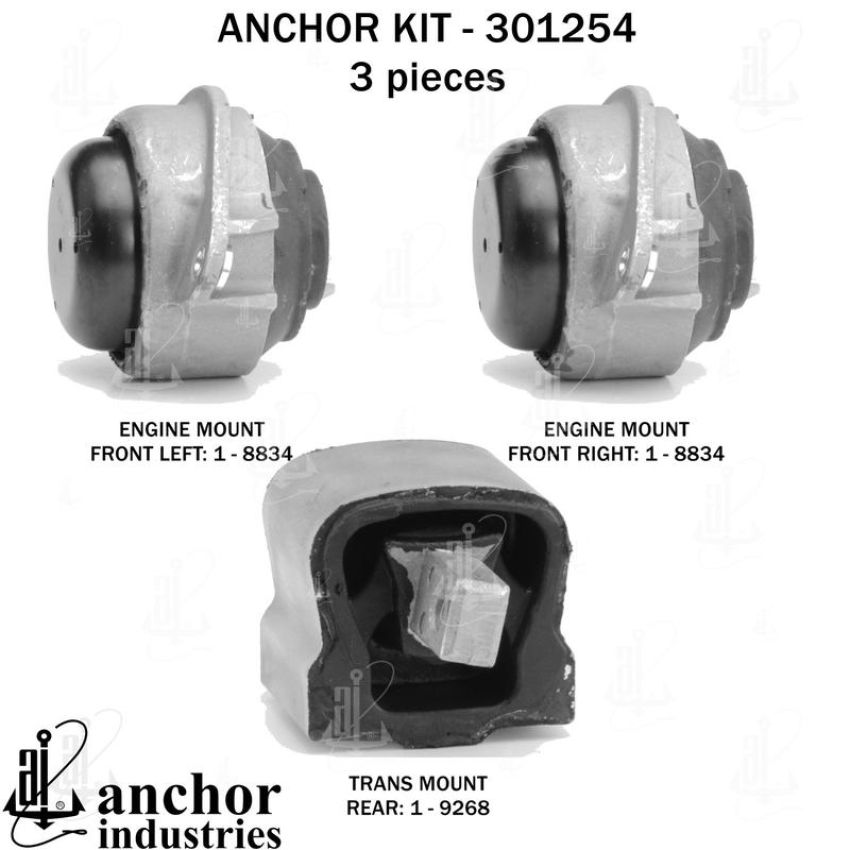ANCHOR MOUNTS 301254 ENGINE MNT KIT