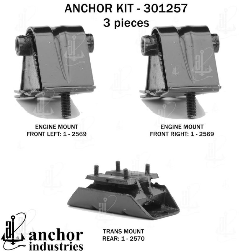 ANCHOR MOUNTS 301257 ENGINE MNT KIT