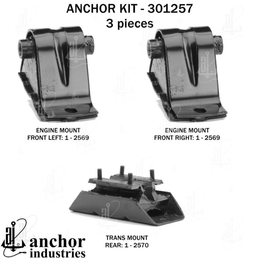 ANCHOR MOUNTS 301257 ENGINE MNT KIT