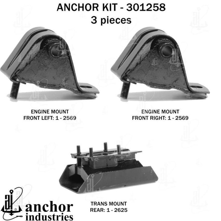 ANCHOR MOUNTS 301258 ENGINE MNT KIT