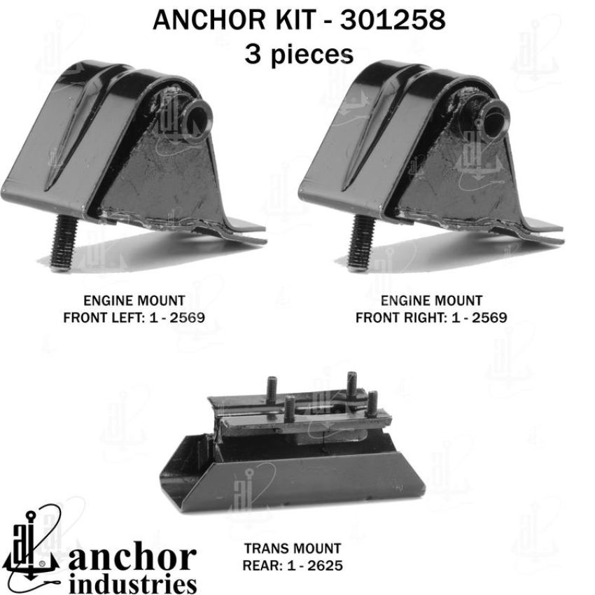 ANCHOR MOUNTS 301258 ENGINE MNT KIT
