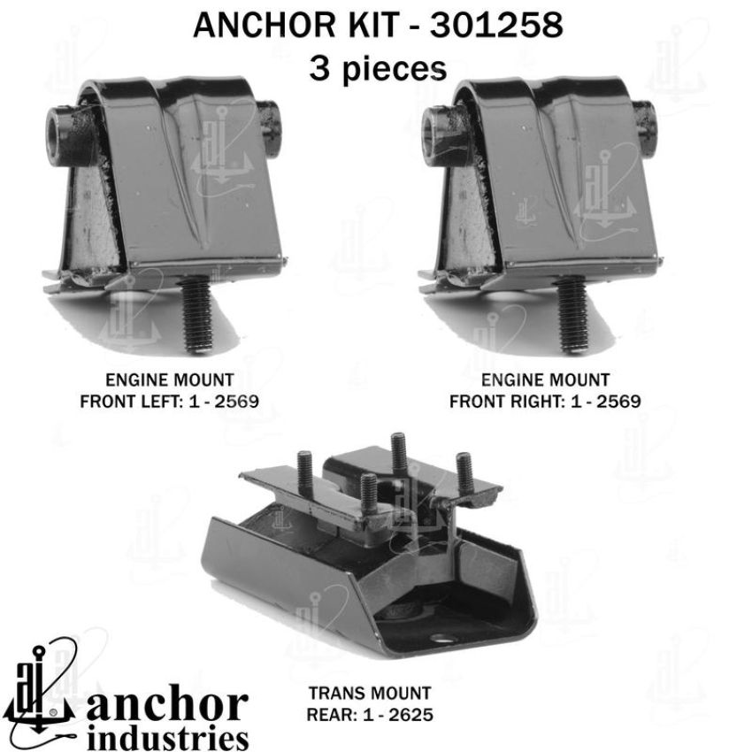 ANCHOR MOUNTS 301258 ENGINE MNT KIT