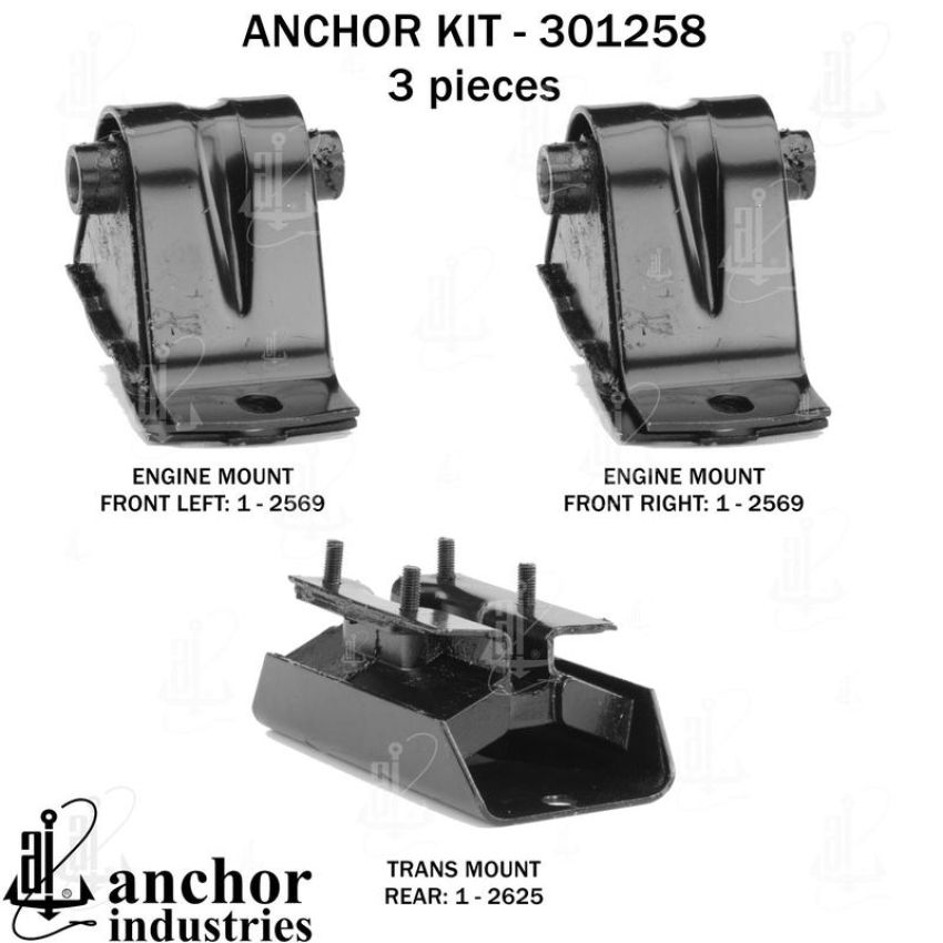 ANCHOR MOUNTS 301258 ENGINE MNT KIT