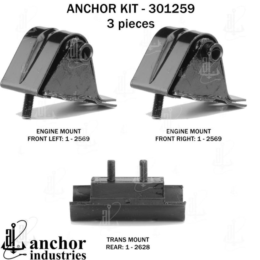 ANCHOR MOUNTS 301259 ENGINE MNT KIT