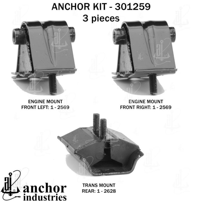 ANCHOR MOUNTS 301259 ENGINE MNT KIT
