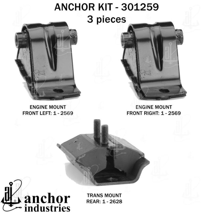 ANCHOR MOUNTS 301259 ENGINE MNT KIT