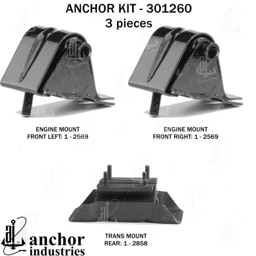 ANCHOR MOUNTS 301260 ENGINE MNT KIT